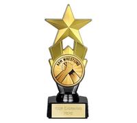TROPHIESPLUSMEDALS Arm Wrestling Award Star Trophy, 18cm