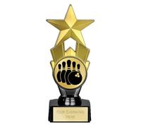 TROPHIESPLUSMEDALS Bowling Ten-pin Award Star Trophy, 18cm