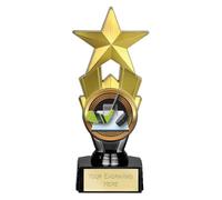TROPHIESPLUSMEDALS Ice Hockey Award Star Trophy, 18cm