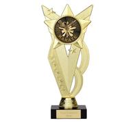 TROPHIESPLUSMEDALS Martial Arts Karate Trophy | Gold finish with a durable body and a marble base, free engraving. Ideal for karate awards.