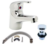 Trophy Basin Bathroom Mixer Low Pressure Tap Inc Click Clack Waste