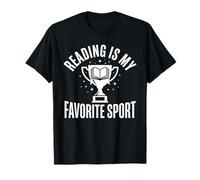 Trophy Books Cute Men Women Kids Reading T-Shirt