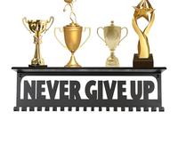 Trophy Display Shelf - Wall Race Display Hanger | Includes Portable Wall Mount Storage Rack for Trophies and Gymnastics Medals Easy to set up and provide you with the motivation you need every