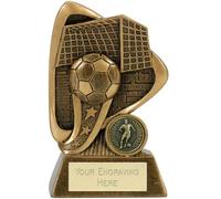 Trophy Football 12 cm Ball & Net engraving up to 45 letters A4006A