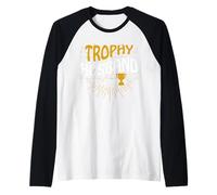 Trophy Husband Cool Father Or Dad Funny Husband Anniversary Raglan Baseball Tee