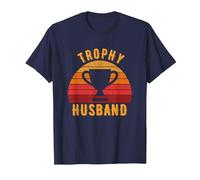 Trophy Husband, Funny Design for Cool dad or dad T-Shirt, Men, Navy Blue, 4X-Large