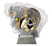 Trophy Monster 6x Tennis Trophies Female Player Resin Awards 100mm | Tennis Medal Alternative for School Clubs Tournament Presentation Pack | Great Value Prizes