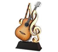 Trophy Monster Acoustic Guitar Music Award Free Engraved Plate | Buy in 5 Sizes | for Clubs & Schools, Adult or Kids | Made from Printed Acrylic (100mm)