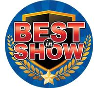 Trophy Monster Best in Show Trophy and Medal Centres Pack of 25x Flat or Acrylic Domed Vinyl Inserts | Emblem or Your OWN LOGO | 25mm or 50mm | (4 pack sizes)