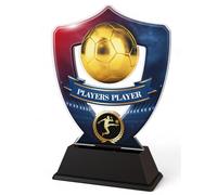 Trophy Monster Claret & Blue Football Players Player Award Engraved Plate Included | for Clubs & Leagues | Full Colour Printed Acrylic (Buy in 11 Colours, 4 Sizes) (125mm-200mm)