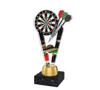 Trophy Monster Darts Award Free Engraved Plate | Buy in 3 Sizes | Clubs & Events | Made from Printed Acrylic on Marble Base (150mm)