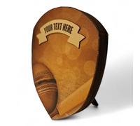 Trophy Monster Eco Friendly Cricket Award Shield | Regal Design Printed Classic Sepia | FREE Engraved Plate | Made from Sustainable Printed 15mm Thick Birch Plywood | 5 sizes 100-200mm