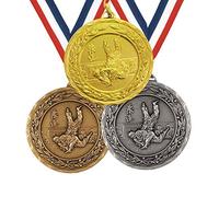 Trophy Monster Embossed Metal 50mm Judo Laurel Medal and Ribbon Thick Heavyweight | Gold, silver or bronze