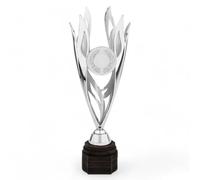 Trophy Monster Finch Silver Logo Insert Trophy FREE Engraving | Standard emblem or your logo FREE | Personalised | Size 315mm