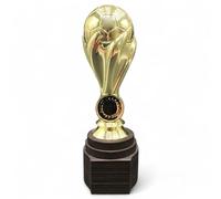 Trophy Monster Football Ball Tower Gold Logo Insert Trophy FREE Engraving | Standard emblem or your logo FREE | Personalised | Size 180mm