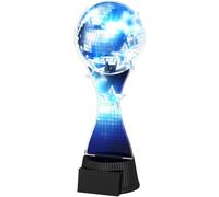 Trophy Monster Glitterball Dance Trophy Size 190mm | for Clubs, Events & Competitions | Made from 6mm thick Printed Acrylic