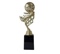Trophy Monster Gold Football Trophy 280mm Tall | Large Soccer Award for Player of the Match, Man of the Match, Club or Party | Plastic Star Cup