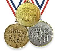 Trophy Monster High Definition 42mm or 52mm Running Group Medal with FREE Ribbon Made from Brass | Gold, silver or bronze