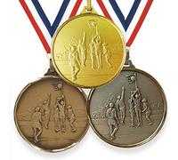 Trophy Monster High Definition 52mm Netball Medal with FREE Ribbon Made from Brass | Gold, silver or bronze