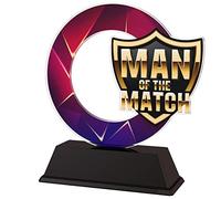 Trophy Monster Man of the Match Award | Free Engraved Plate | Bulk Trophies Deal | for Clubs & Leagues | Made from Printed Acrylic (3 sizes)
