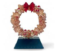 Trophy Monster Modern Christmas Wreath Tree Award Free Engraved Plate | Bulk Trophies Deal | for Events & Families | Made from Printed Acrylic (3 sizes)