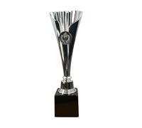 Trophy Monster Montague Silver Logo Insert Laser Cup FREE Engraving | Standard emblem or your logo FREE | Personalised | 3 Sizes (250-300mm)