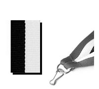 Trophy Monster Pack of 10x Black & White Medal Ribbons Bulk Deal | Finished with Clips | for Sports Clubs & Leagues (Buy in 3 pack sizes) (100x Medal Ribbons)
