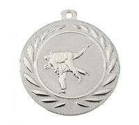 Trophy Monster Pack of 10x Silver Embossed Judo Medals with FREE Clip-on Ribbons 50mm stamped iron | Martial Arts Bulk Pack Quantity Deal