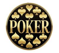 Trophy Monster Poker Trophy and Medal Centres Pack of 25x Flat or Acrylic Domed Vinyl Inserts | Emblem or Your OWN LOGO | 25mm or 50mm | (4 pack sizes)