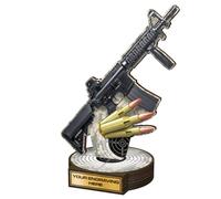 Trophy Monster Real Wood Grove AK-47 Rifle Shooting Award Printed Full Colour | FREE Engraved Plate | Made from Sustainable Printed 8mm Thick Birch Plywood | 160mm - Buy in 5 Sizes