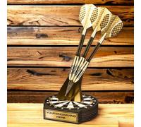 Trophy Monster Real Wood Grove Classic Darts Award Printed Full Colour | FREE Engraved Plate | Made from Sustainable Printed 8mm Thick Birch Plywood | 160mm - Buy in 5 Sizes