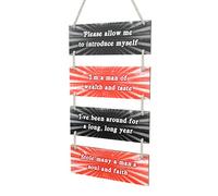 Trophy Monster Rolling Stones Lyric Wall Plaque | 5x Printed 20cm x 7cm Panels | For Real Fans & Iconic Music Lovers | Eco Friendly Made from Natural Birch Plywood