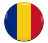 Trophy Monster Romanian Flag Trophy and Medal Centres Pack of 25x Flat or Acrylic Domed Vinyl Inserts | Emblem or Your OWN LOGO | 25mm or 50mm | (4 pack sizes)