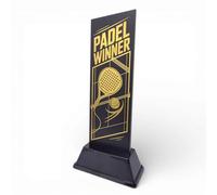 Trophy Monster Shadowline Padel Trophy - Premium Metal and Acrylic Award - Gold - Winner - size 220mm (Winner)