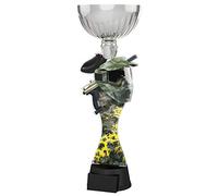 Trophy Monster Silver Paintball War Game Cup Award Free Engraved Plate | Bulk Trophies Deal | for School, kids, Large Company | Made from Printed Acrylic (3 sizes)