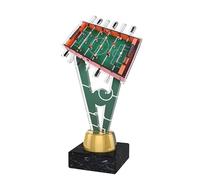 Trophy Monster Table Football Foosball Award with Free Engraved Plate - Printed Acrylic Trophy on Marble Base for Clubs Events and Competitions - Available in 3 Sizes 150mm