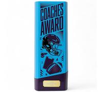 Trophy Monster Tower Elite American Football Trophy Heavyweight - MVP & Player Awards - Offensive, Defensive, Most Improved, Coaches Player - Premium Engraved Award