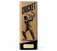 Trophy Monster Tower Elite Cricket Batsman Player Trophy - Heavyweight Neon Design - 4 Colours - Free Engraving - Multiple Sizes
