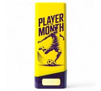 Trophy Monster Tower Elite Football Player of the Month Trophy - Heavyweight Neon Design - 4 Colours - Free Engraving - Multiple Sizes