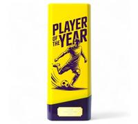 Trophy Monster Tower Elite Football Player of the Year Award - Heavyweight Neon Design - 4 Colours - Free Engraving - Multiple Sizes