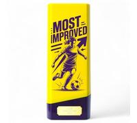 Trophy Monster Tower Elite Football Position & Performance Awards Trophy - Defender, Striker, Goalkeeper & Most Improved - Heavyweight Neon - 4 Colours - Engraving Included (Female Most Improved)