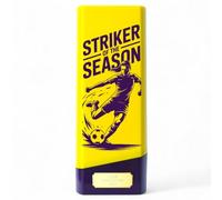 Trophy Monster Tower Elite Football Position & Performance Awards Trophy - Defender, Striker, Goalkeeper & Most Improved - Heavyweight Neon - 4 Colours - Engraving Included (Female Striker)