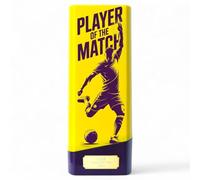 Trophy Monster Tower Elite Heavyweight Football Trophy -Engraving Included - Player, Manager, Referee, MVP Awards - Neon Colours Multiple Sizes (Male Player of Match)