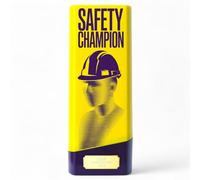 Trophy Monster Tower Elite Industrial Safety Champion Award - Heavyweight Neon Design - 4 Colours - Free Engraving - Multiple Sizes