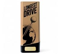 Trophy Monster Tower Elite Longest Drive Golf Award - Heavyweight Neon Design - 4 Colours - Free Engraving - Multiple Sizes