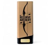 Trophy Monster Tower Elite Recurve Archery Award - Heavyweight Neon Design - 4 Colours - Free Engraving - Multiple Sizes