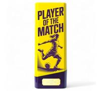 Trophy Monster Tower Elite Women's Football Player of the Match Trophy - Heavyweight Neon Design - 4 Colours - Free Engraving - Multiple Sizes