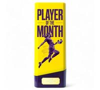 Trophy Monster Tower Elite Womens Football Player of the Month Trophy - Heavyweight Neon Design - 4 Colours - Free Engraving - Multiple Sizes