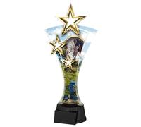 Trophy Monster Triple Star Hiking and Mountaineering Award Free Engraved Plate | Buy in 7 Sizes | for Clubs & Schools | Made from Printed Acrylic (200mm)