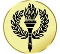 Trophy Monster Victory Torch Trophy and Medal Centres Pack of 25x Flat or Acrylic Domed Vinyl Inserts | Emblem or Your OWN LOGO | 25mm or 50mm | (4 pack sizes)